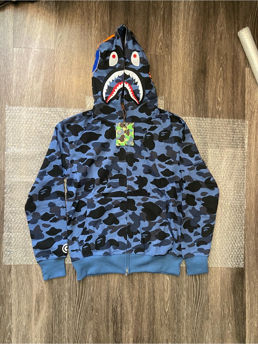 Blue Bape Zip Up